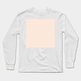 Pink Blush Circle Pattern Long Sleeve T-Shirt